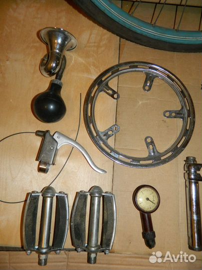 Ретро колесо фара динамо счётчик шина педали СССР