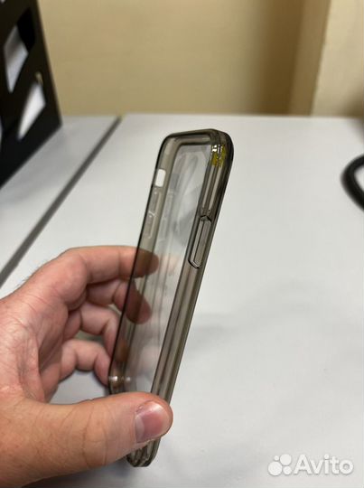 Чехол на iPhone X темно-зеленый