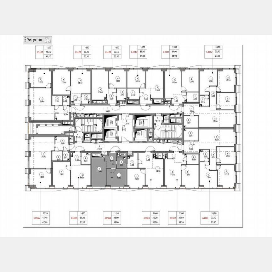 1-к. квартира, 33 м², 31/35 эт.