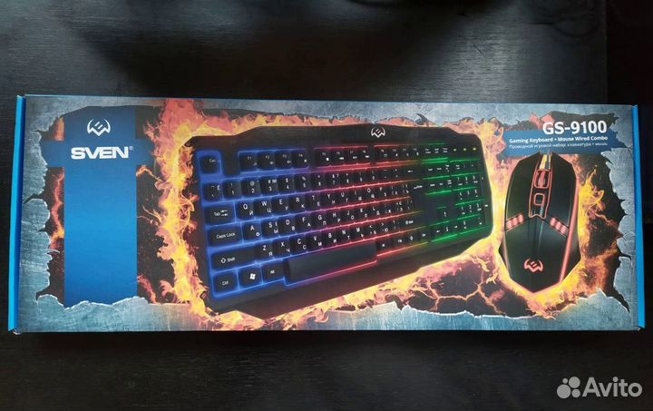 Клавиатура+Мышь Sven GS-9100 Black USB
