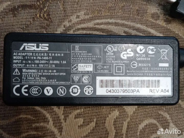 Блок питания для ноутбука asus 19v