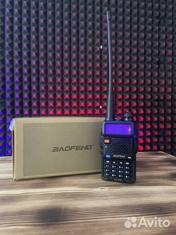 Радиостанция Baofeng uv-5r чёрная с гарнитурой объявление продам