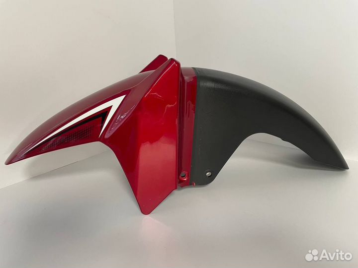 Крыло мопед пластик Красное Riva CX
