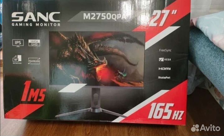 Монитор Sanc 27 165HZ Full HD Новый