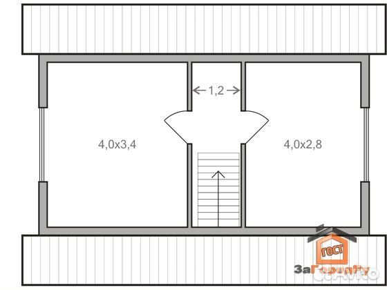 Каркасный дом 88 кв.м под чистовую отделку 7320