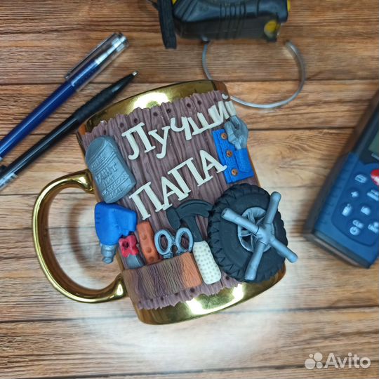 Кружки с полимерной глиной