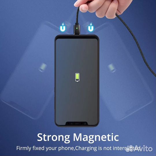 Кабель Fonken магнитный с передачей данных(micro u