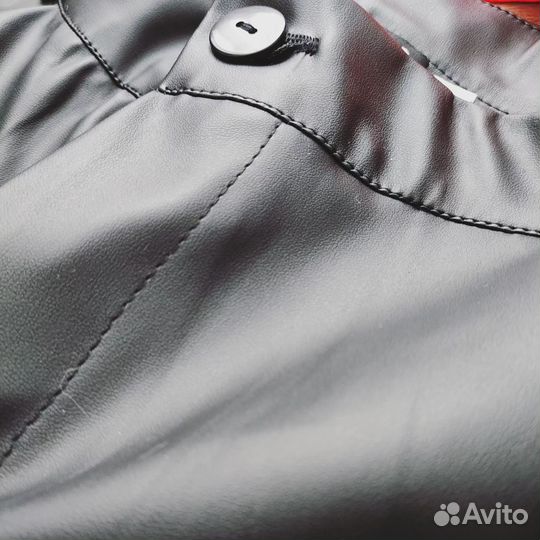 Брюки из эко-кожи