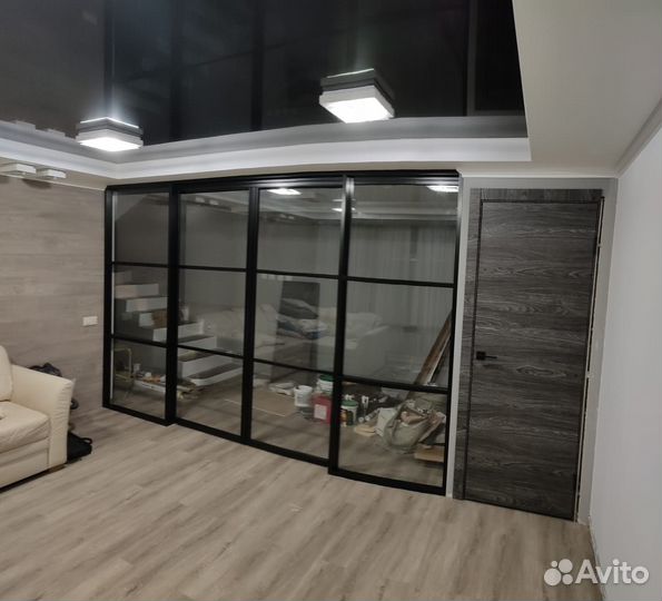 Алюминиевые межкомнатные раздвижные двери