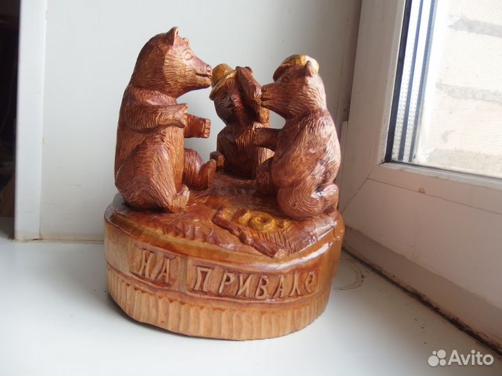 Композиция из березового пенька 