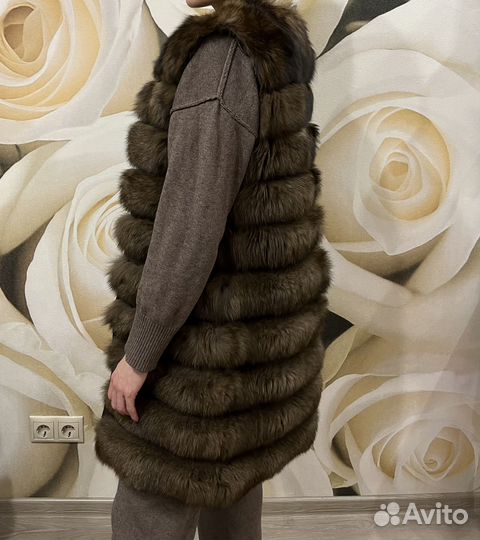 Шуба трансформер из песца 42-44
