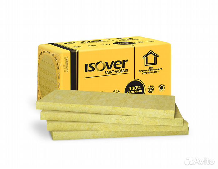 Утеплитель Isover Изовер Венти 50мм 80кг/м3