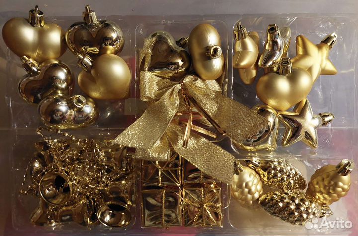 Набор новогодних игрушек IKEA б/у