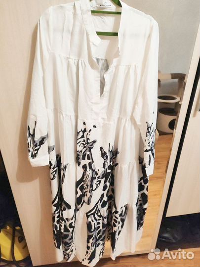 Платье в пол свободное