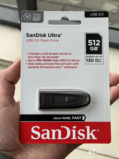 Usb флешка Sundisk Ultra 3.0 512 GB