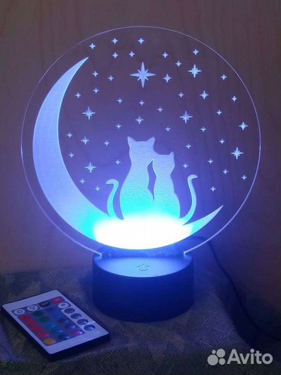 3D светильник-ночник