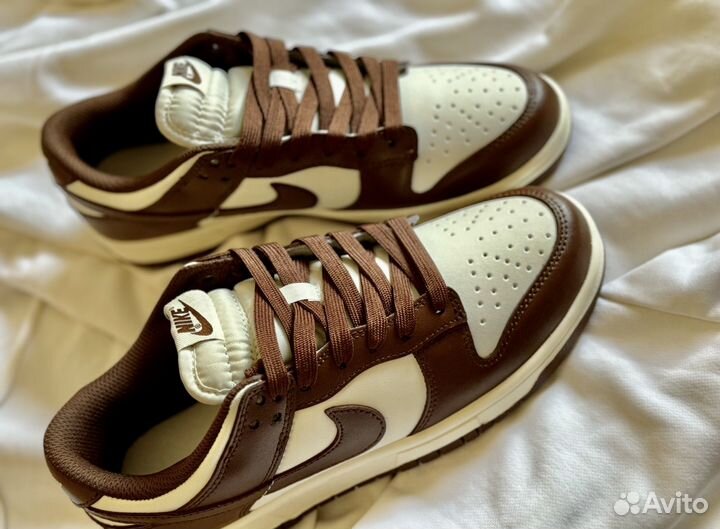 Nike Dunk low cacao wow кроссовки кожа