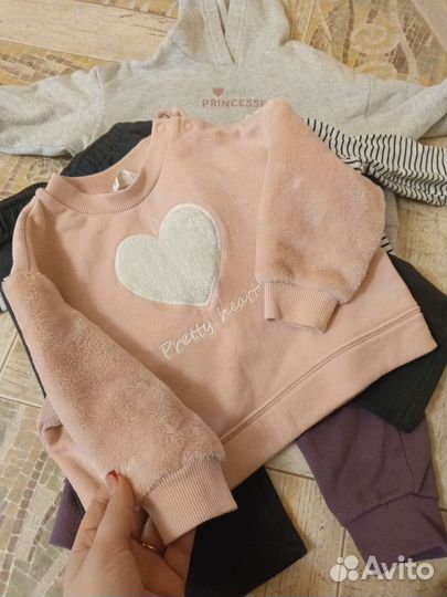 Большой пакет одежды на девочку 86