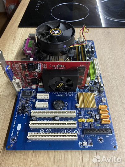 Материнская плата 775 core 2 duo 4gb озу