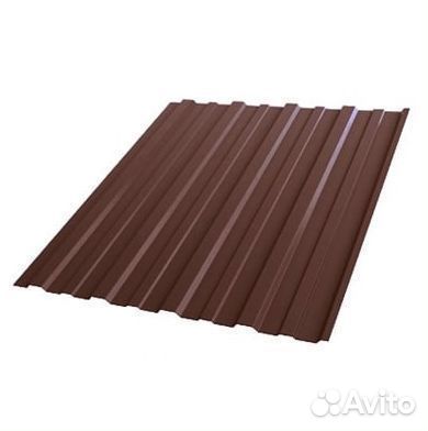Профнастил С20 шоколадно-коричневый RAL8017