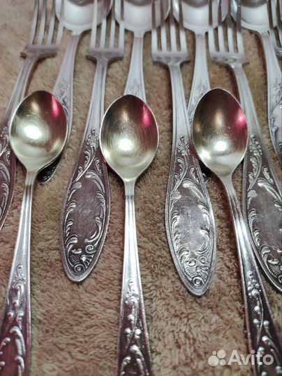 Столовые приборы мельхиор СССР