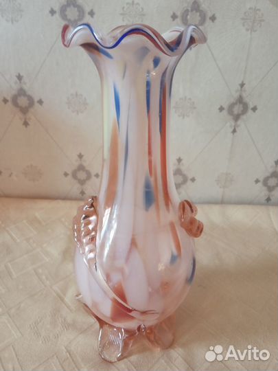 Вазы Цветное стекло. Ретро СССР