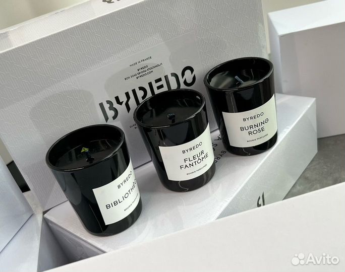 Набор парфюмерных свечей Byredo