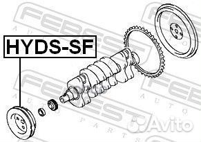 Шкив коленвала 2700 CC hydssf Febest