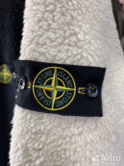 Куртка Шерпа stone island черный хаки M L XL XXL