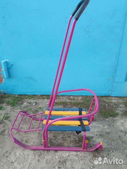 Детские санки с колесами