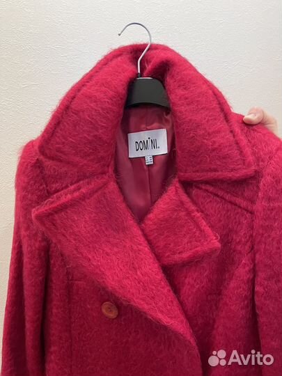 Пальто красное женское Domini новое 46