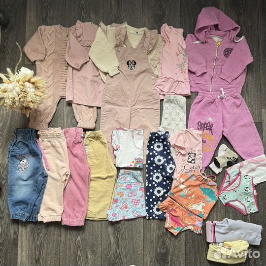 Одежда пакетом на девочку 80 86