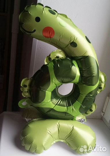 Шар напольный цифра 6