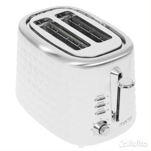 Тостер marta MT-1720белыйжемчуг