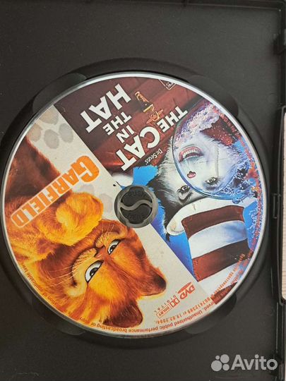 Диск DVD фильм Кот в шляпе и Гарфилд