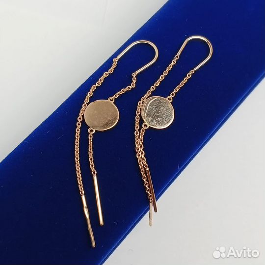 Золотые серьги 585 пробы