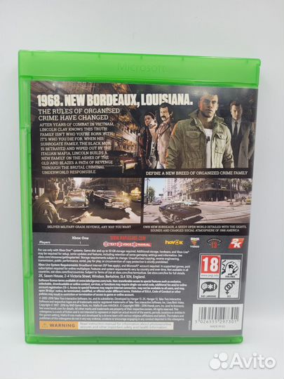 Mafia III (3) xbox one (б/у, англ.)