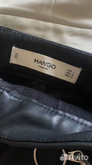 Кожаная юбка Mango