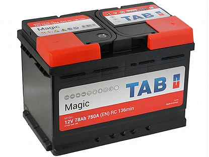 Аккумулятор Tab Magic 78Ач 750А Оп L3 Словения