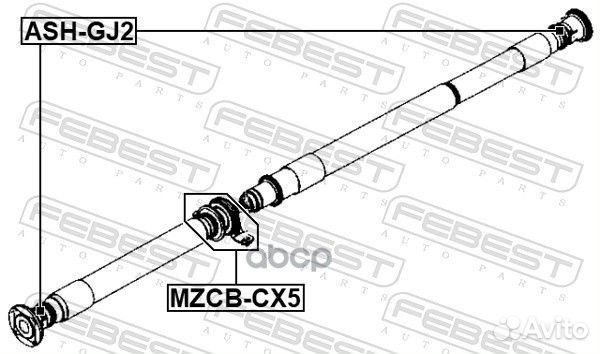 Подшипник подвесной карданного вала mzcb-CX5