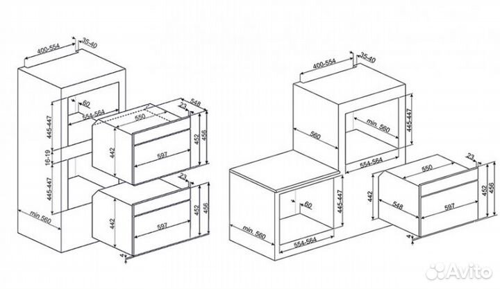 Встраиваемая пароварка smeg SF4800VA