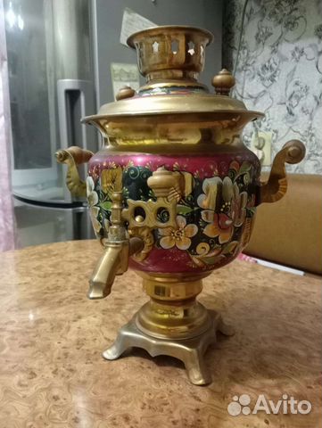 Самовар электрический СССР расписной