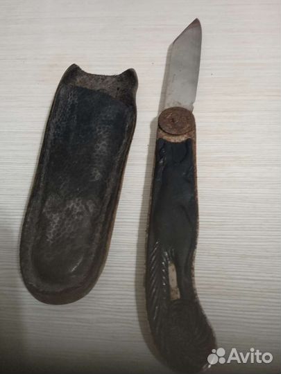 Старинный нож, охота, лисичка