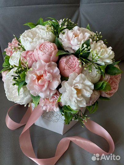 Цветы букет мыло