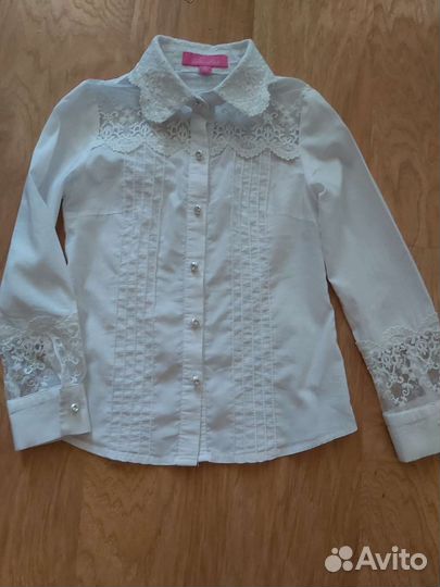 Блузки школьные 128