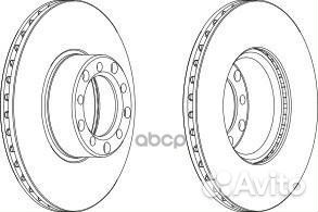 Диск тормозной задний ferodo DDF1431 ddf1431