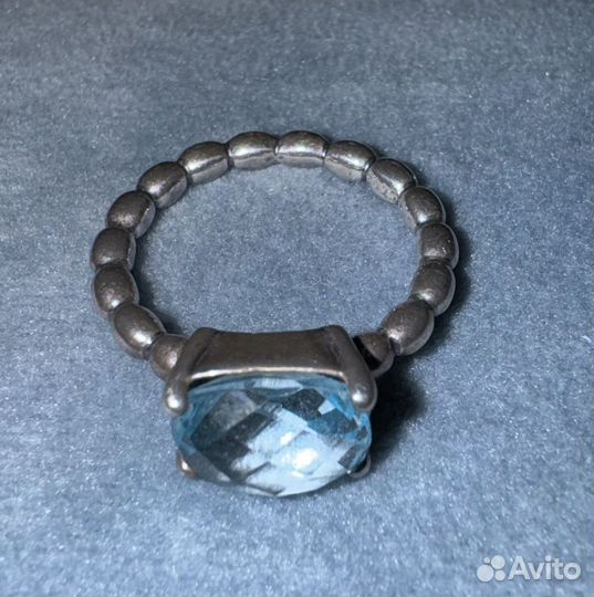 Серебрянный браслет с шармами и кольцо Pandora