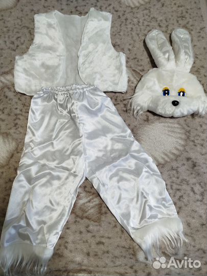 Новогодний костюм зайчика для мальчика