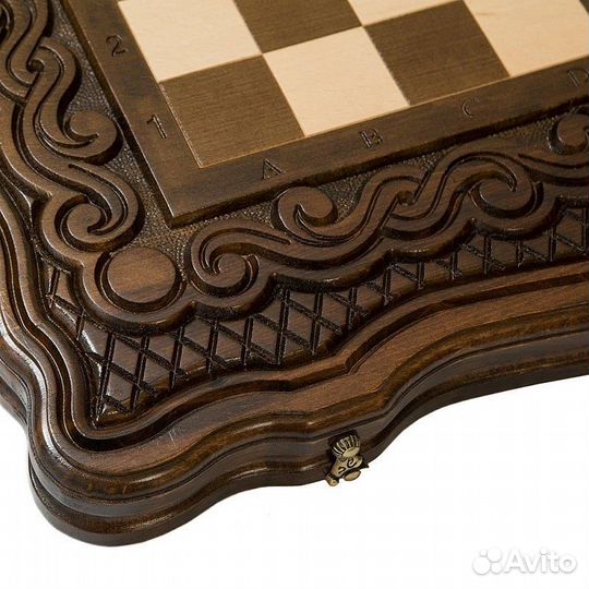 Шахматы и нарды резные Вейката 41 х 50 см бук Армения 62729