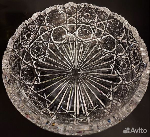 Чехия, блюдо, фруктовница хрусталь Германия, СССР